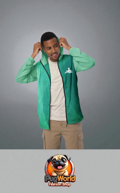 Windbreaker with logo